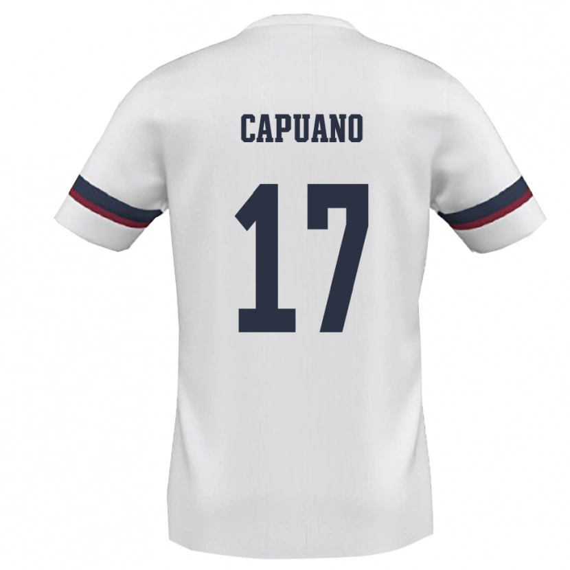 Danxen Homem Camisola Fedele Capuano #17 Branco Vermelho Alternativa 2025/26 Camisa Brasil