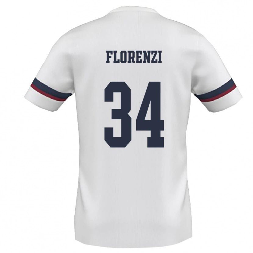 Danxen Homem Camisola Aldo Florenzi #34 Branco Vermelho Alternativa 2025/26 Camisa Brasil