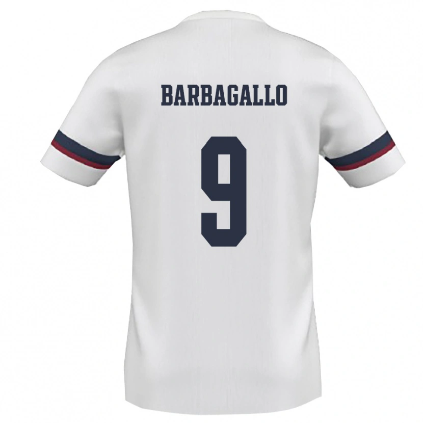 Danxen Homem Camisola Giuliano Barbagallo #9 Branco Vermelho Alternativa 2025/26 Camisa Brasil