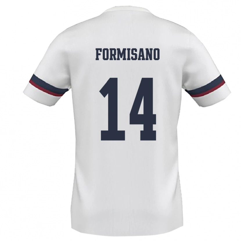 Danxen Homem Camisola Cristiano Formisano #14 Branco Vermelho Alternativa 2025/26 Camisa Brasil
