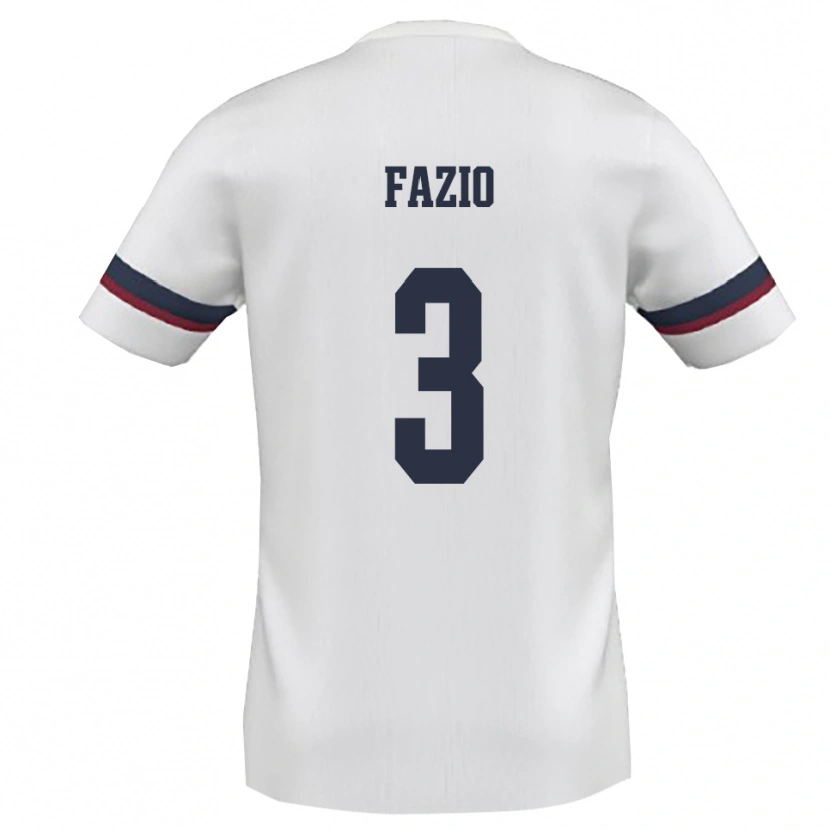 Danxen Homem Camisola Carlo Fazio #3 Branco Vermelho Alternativa 2025/26 Camisa Brasil