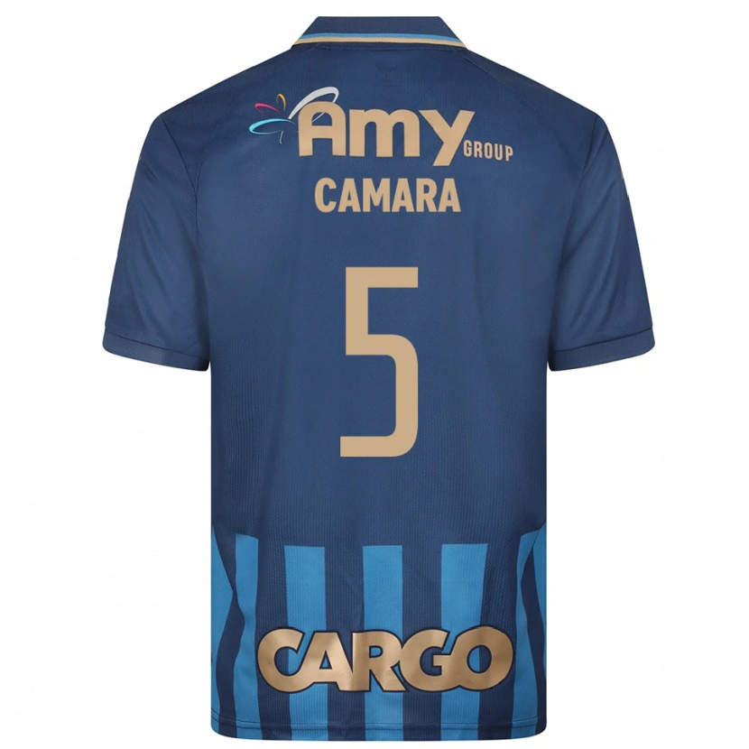 Danxen Homem Camisola Mohamed Camara #5 Azul Marinho Alternativa 2025/26 Camisa Brasil