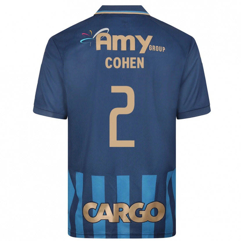 Danxen Homem Camisola Avishay Cohen #2 Azul Marinho Alternativa 2025/26 Camisa Brasil