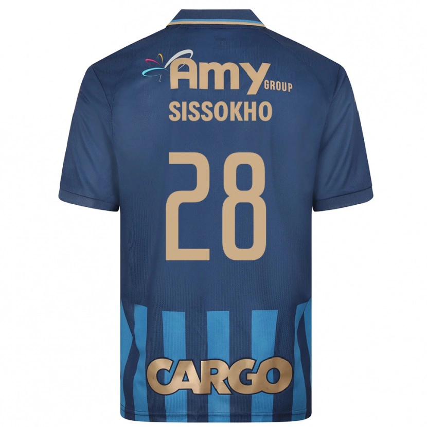 Danxen Homem Camisola Issouf Sissokho #28 Azul Marinho Alternativa 2025/26 Camisa Brasil