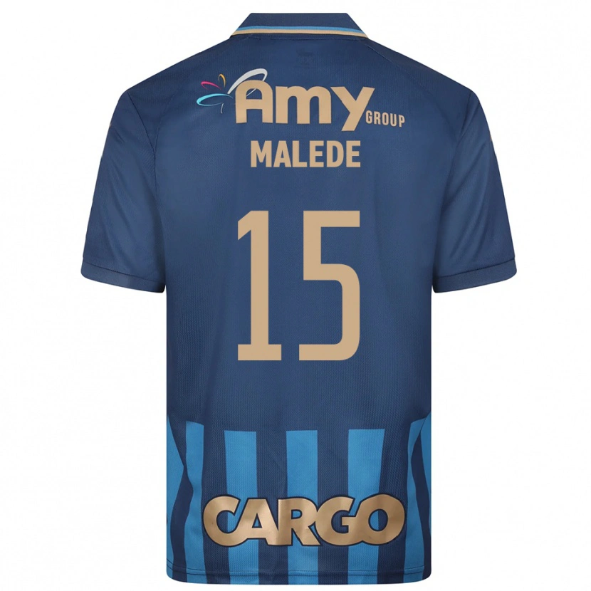Danxen Homem Camisola Yonas Malede #15 Azul Marinho Alternativa 2025/26 Camisa Brasil