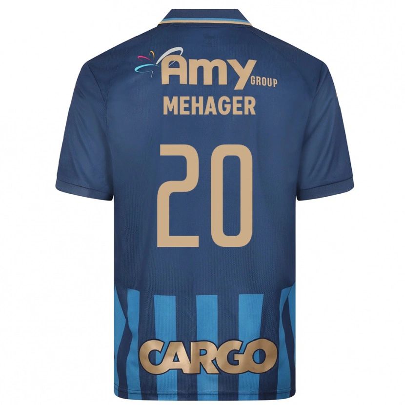 Danxen Homem Camisola Itay Mehager #20 Azul Marinho Alternativa 2025/26 Camisa Brasil