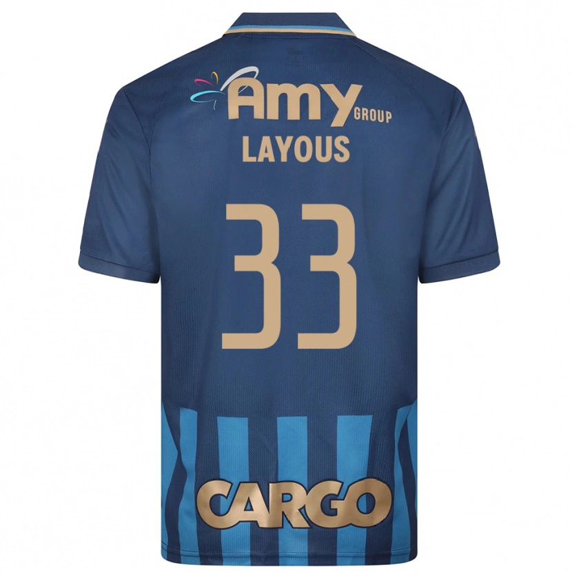 Danxen Homem Camisola Hisham Layous #33 Azul Marinho Alternativa 2025/26 Camisa Brasil