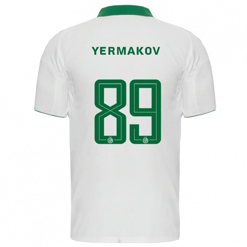 Danxen Homem Camisola Georgiy Yermakov #89 Branco Verde Alternativa 2025/26 Camisa Brasil