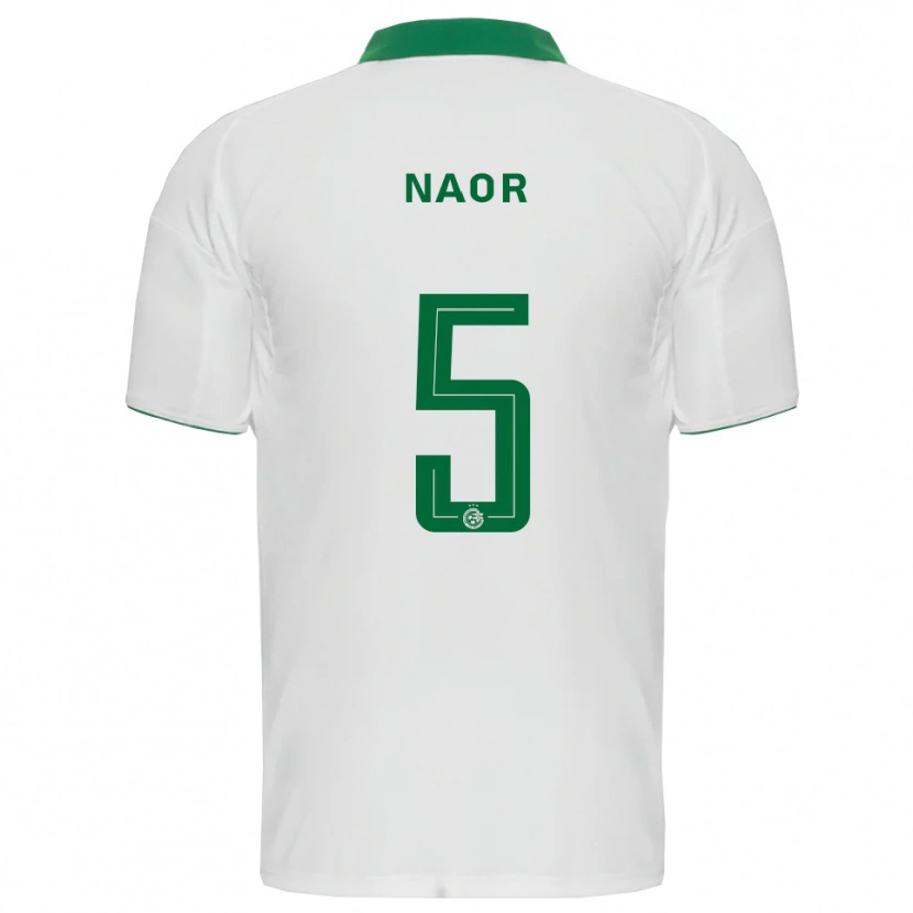 Danxen Homem Camisola Goni Naor #5 Branco Verde Alternativa 2025/26 Camisa Brasil