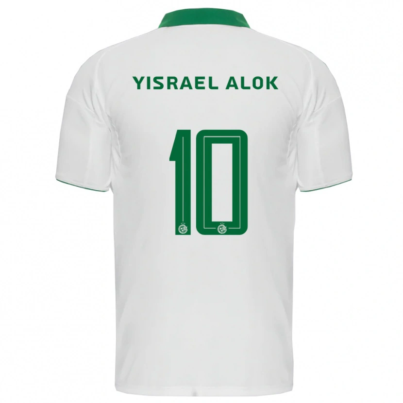 Danxen Homem Camisola Noam Yisrael Alok #10 Branco Verde Alternativa 2025/26 Camisa Brasil