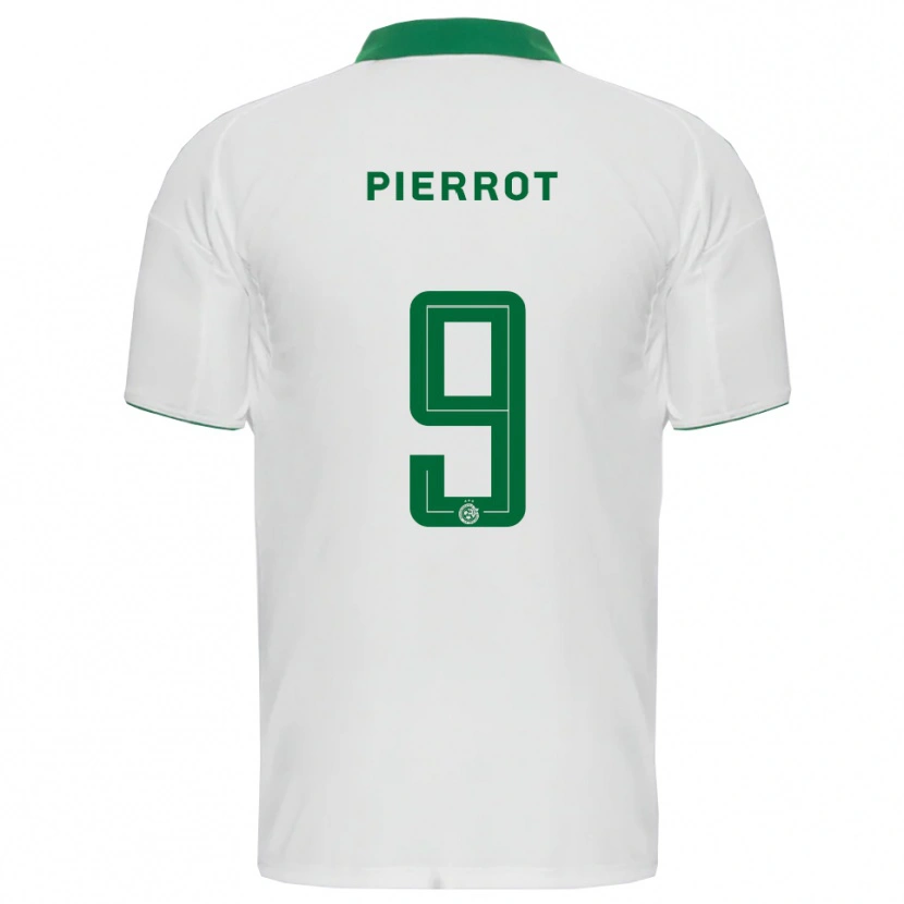 Danxen Homem Camisola Frantzdy Pierrot #9 Branco Verde Alternativa 2025/26 Camisa Brasil
