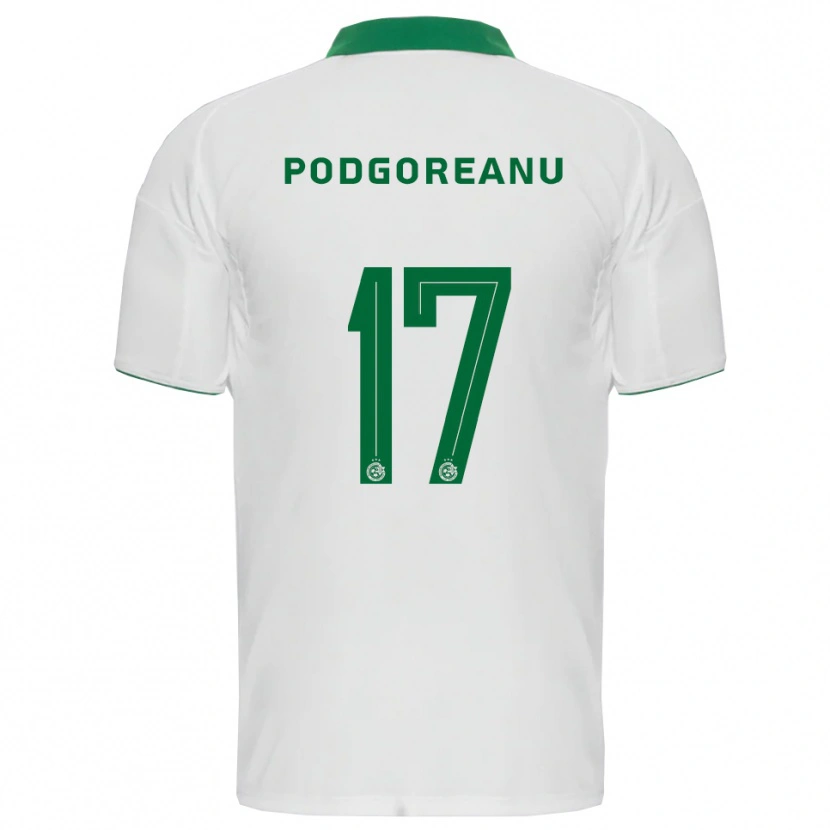 Danxen Homem Camisola Suf Podgoreanu #17 Branco Verde Alternativa 2025/26 Camisa Brasil