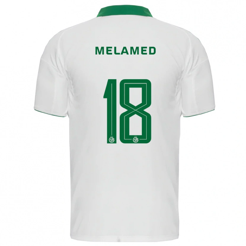 Danxen Homem Camisola Guy Melamed #18 Branco Verde Alternativa 2025/26 Camisa Brasil