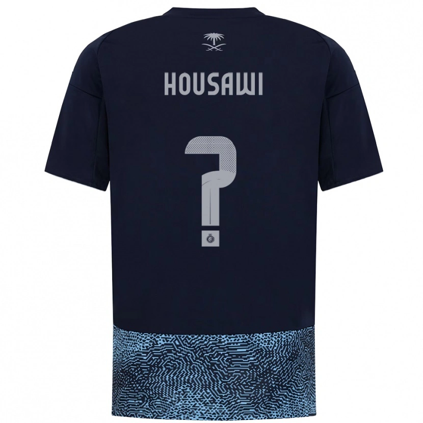 Danxen Homem Camisola Asser Housawi #0 Marinho Azul Celeste Alternativa 2025/26 Camisa Brasil