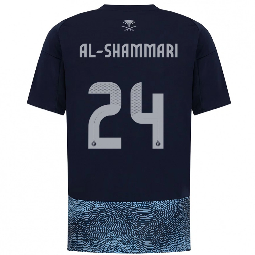Danxen Homem Camisola Mansour Al-Shammari #24 Marinho Azul Celeste Alternativa 2025/26 Camisa Brasil