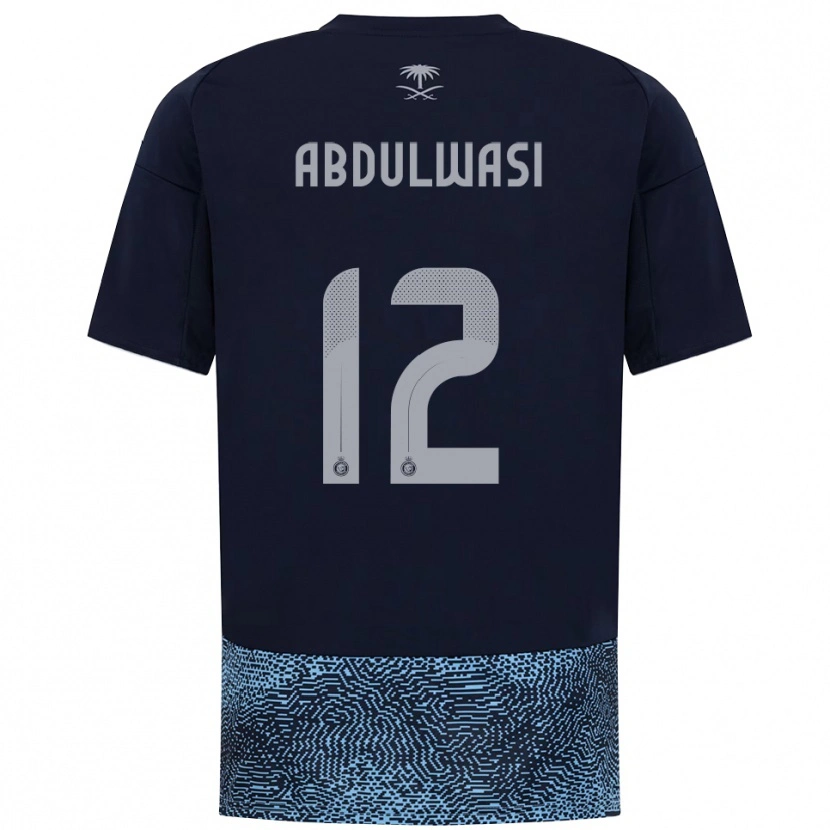 Danxen Homem Camisola Dalal Abdulwasi #12 Marinho Azul Celeste Alternativa 2025/26 Camisa Brasil