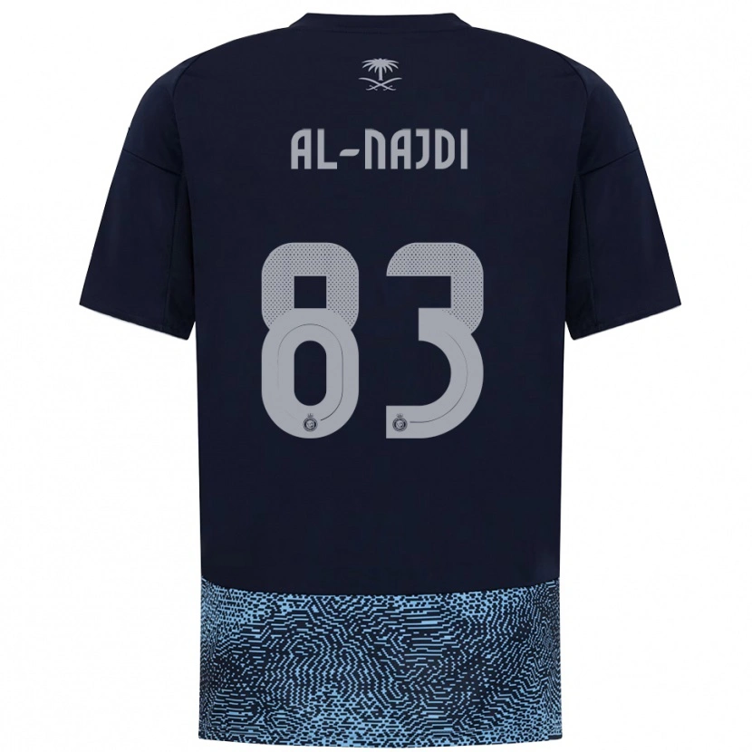 Danxen Homem Camisola Salem Al-Najdi #83 Marinho Azul Celeste Alternativa 2025/26 Camisa Brasil