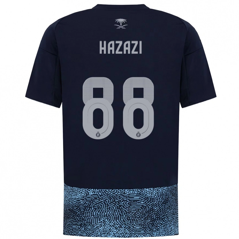 Danxen Homem Camisola Bassam Hazzazi #88 Marinho Azul Celeste Alternativa 2025/26 Camisa Brasil