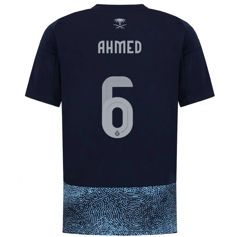 Danxen Homem Camisola Aseel Ahmed #6 Marinho Azul Celeste Alternativa 2025/26 Camisa Brasil
