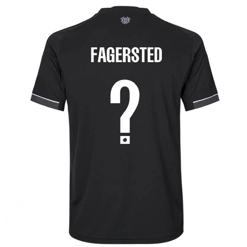 Danxen Homem Camisola Johan Fagersted #0 Preto Branco Alternativa 2025/26 Camisa Brasil