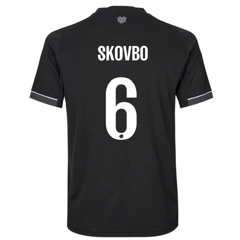 Danxen Homem Camisola Ida Skovbo #6 Preto Branco Alternativa 2025/26 Camisa Brasil