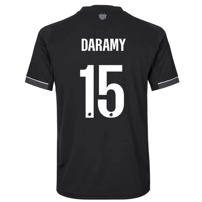 Danxen Homem Camisola Abdul Daramy #15 Preto Branco Alternativa 2025/26 Camisa Brasil