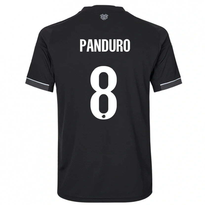 Danxen Homem Camisola Tristan Panduro #8 Preto Branco Alternativa 2025/26 Camisa Brasil
