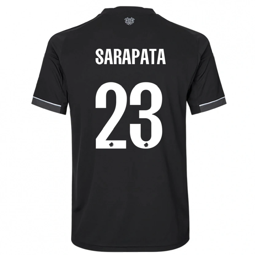 Danxen Homem Camisola Dominik Sarapata #23 Preto Branco Alternativa 2025/26 Camisa Brasil