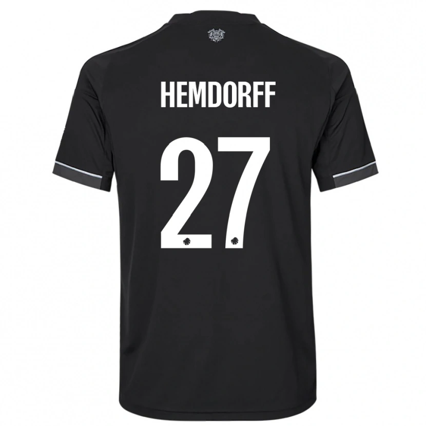 Danxen Homem Camisola Mathilde Hemdorff #27 Preto Branco Alternativa 2025/26 Camisa Brasil
