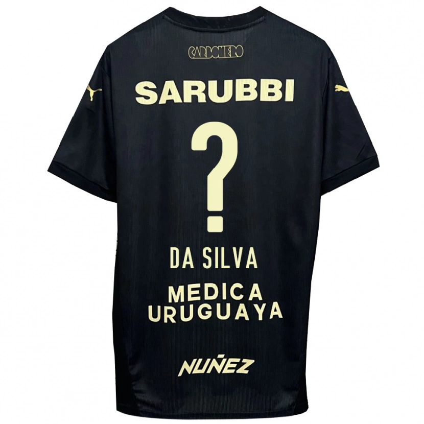 Danxen Homem Camisola Gabriel Da Silva #0 Preto Dourado Alternativa 2025/26 Camisa Brasil