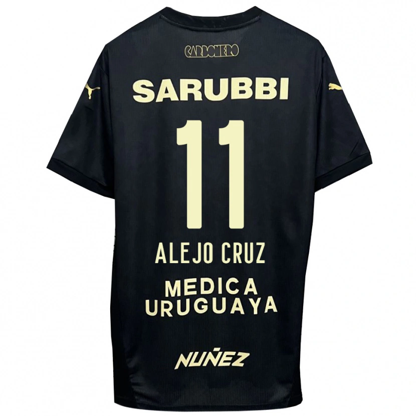 Danxen Homem Camisola Alejo Cruz #11 Preto Dourado Alternativa 2025/26 Camisa Brasil
