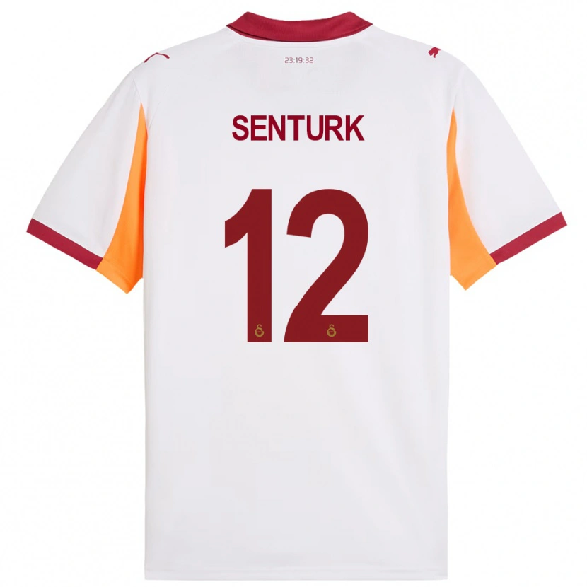 Danxen Homem Camisola Haktan Şentürk #12 Branco Vermelho Alternativa 2025/26 Camisa Brasil