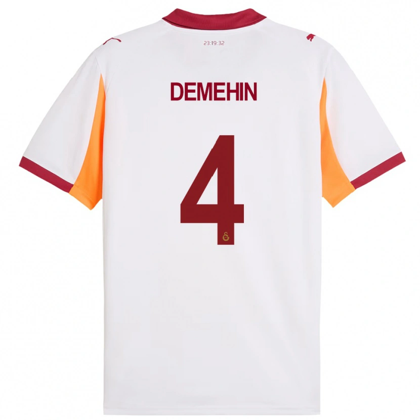 Danxen Homem Camisola Oluwatosin Blessing Demehin #4 Branco Vermelho Alternativa 2025/26 Camisa Brasil