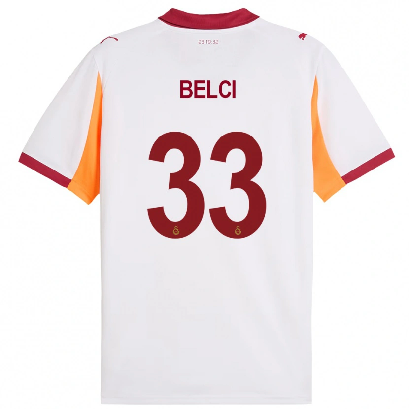 Danxen Homem Camisola Çiğdem Belci #33 Branco Vermelho Alternativa 2025/26 Camisa Brasil