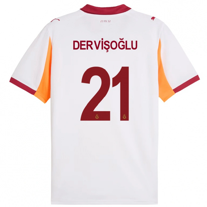Danxen Homem Camisola Halil Dervişoğlu #21 Branco Vermelho Alternativa 2025/26 Camisa Brasil