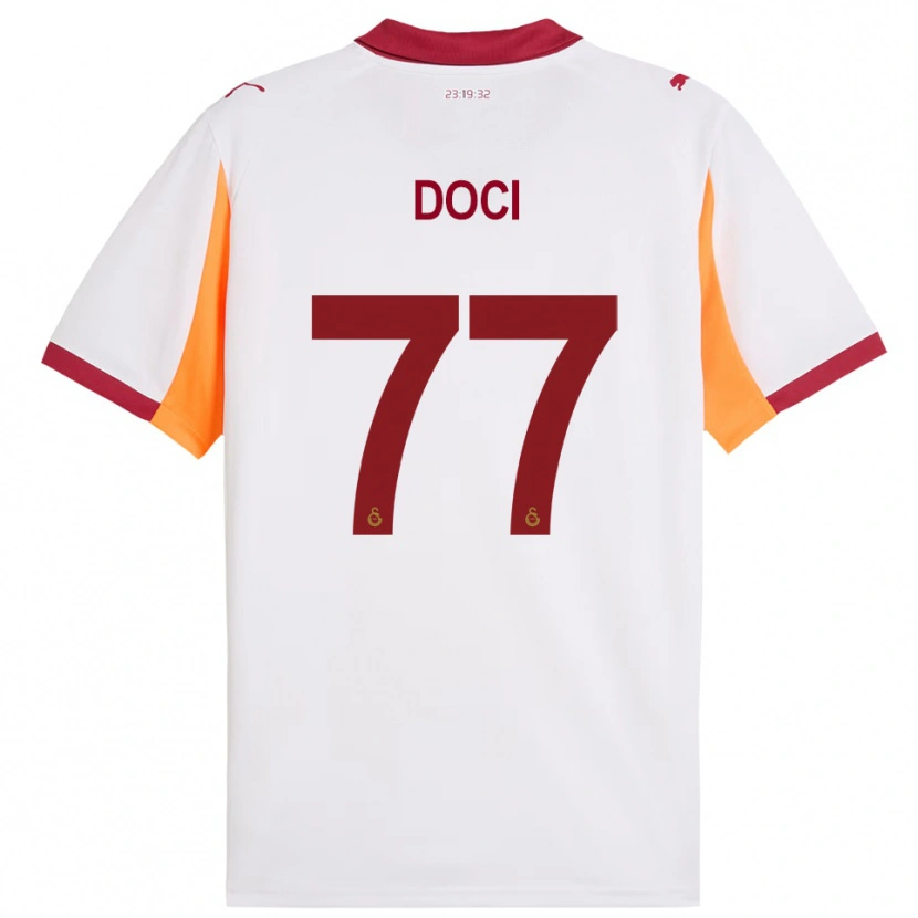 Danxen Homem Camisola Megi Doci #77 Branco Vermelho Alternativa 2025/26 Camisa Brasil