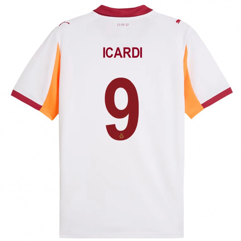 Danxen Homem Camisola Mauro Icardi #9 Branco Vermelho Alternativa 2025/26 Camisa Brasil