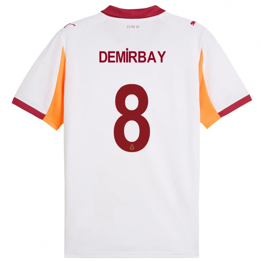 Danxen Homem Camisola Kerem Demirbay #8 Branco Vermelho Alternativa 2025/26 Camisa Brasil