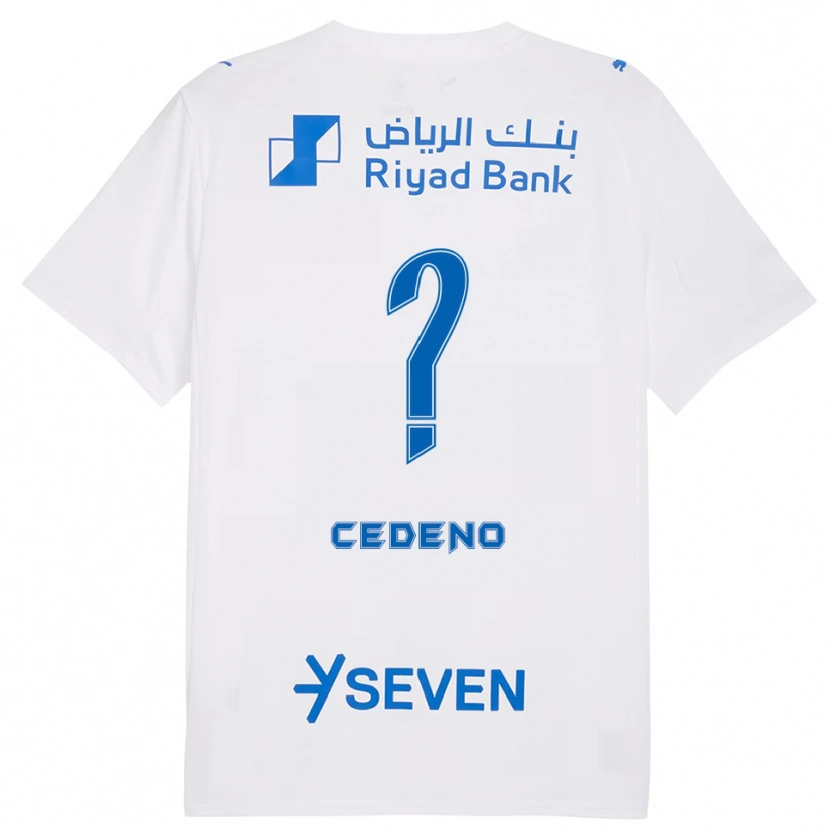 Danxen Homem Camisola Lineth Cedeño #0 Branco Azul Alternativa 2025/26 Camisa Brasil