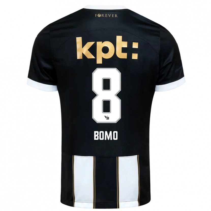 Danxen Homem Camisola Jacques Bomo #8 Preto Branco Alternativa 2025/26 Camisa Brasil