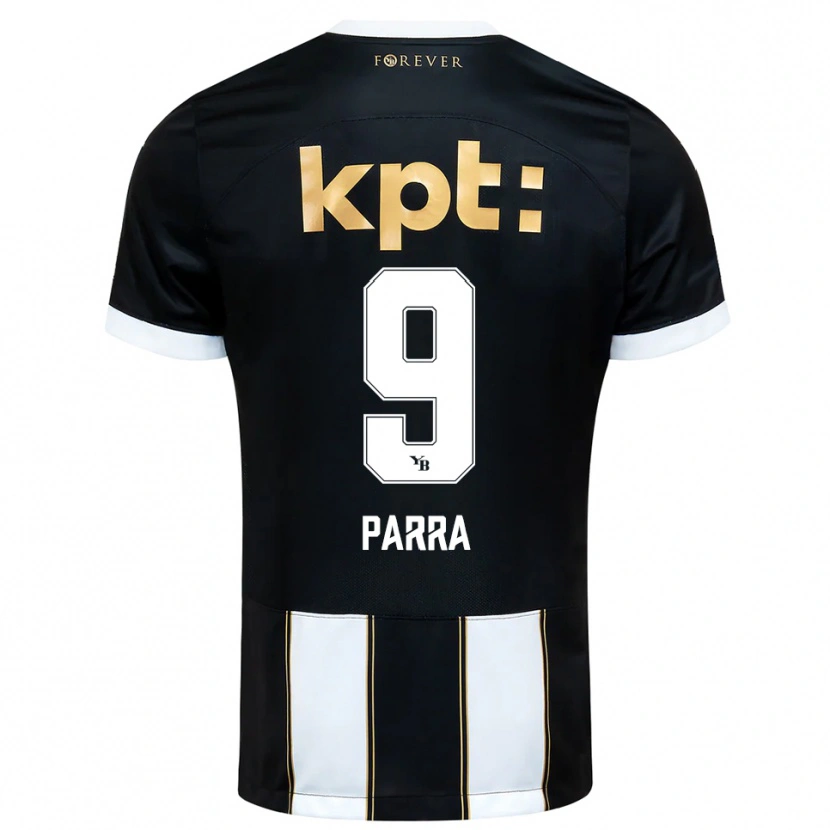 Danxen Homem Camisola Hugo Parra #9 Preto Branco Alternativa 2025/26 Camisa Brasil