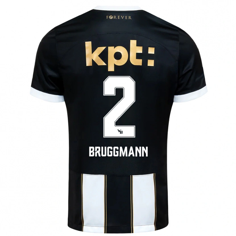 Danxen Homem Camisola Lino Bruggmann #2 Preto Branco Alternativa 2025/26 Camisa Brasil