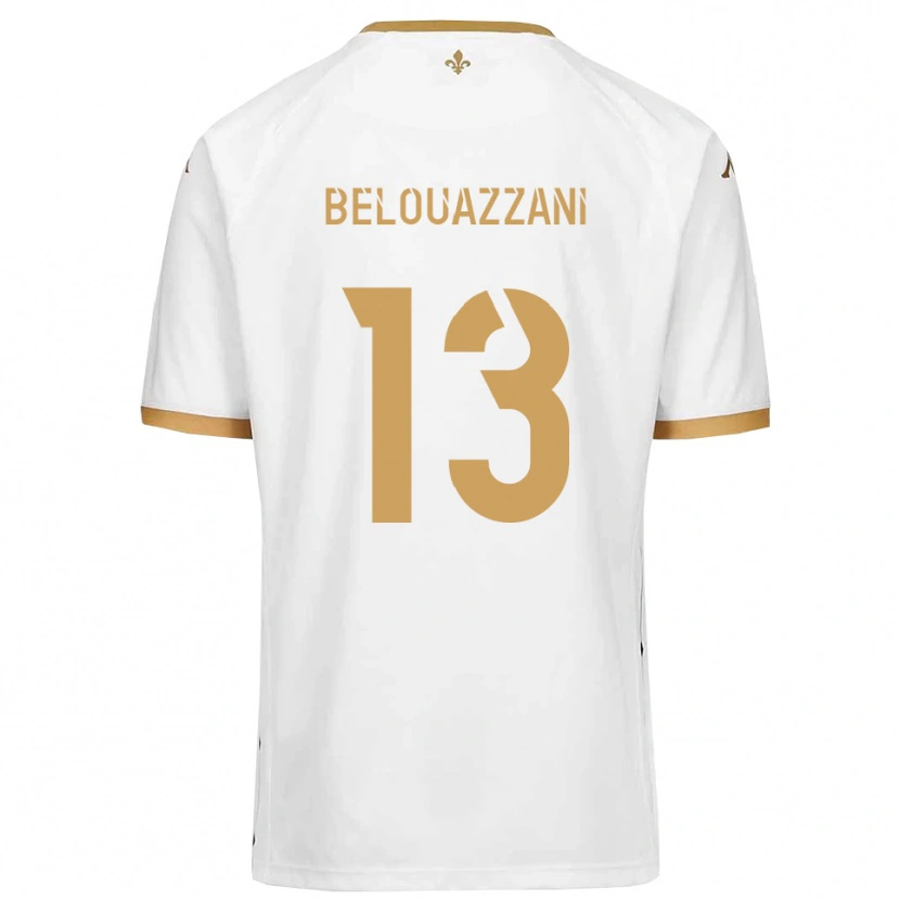 Danxen Homem Camisola Islam Belouazzani #13 Branco Dourado Alternativa 2025/26 Camisa Brasil
