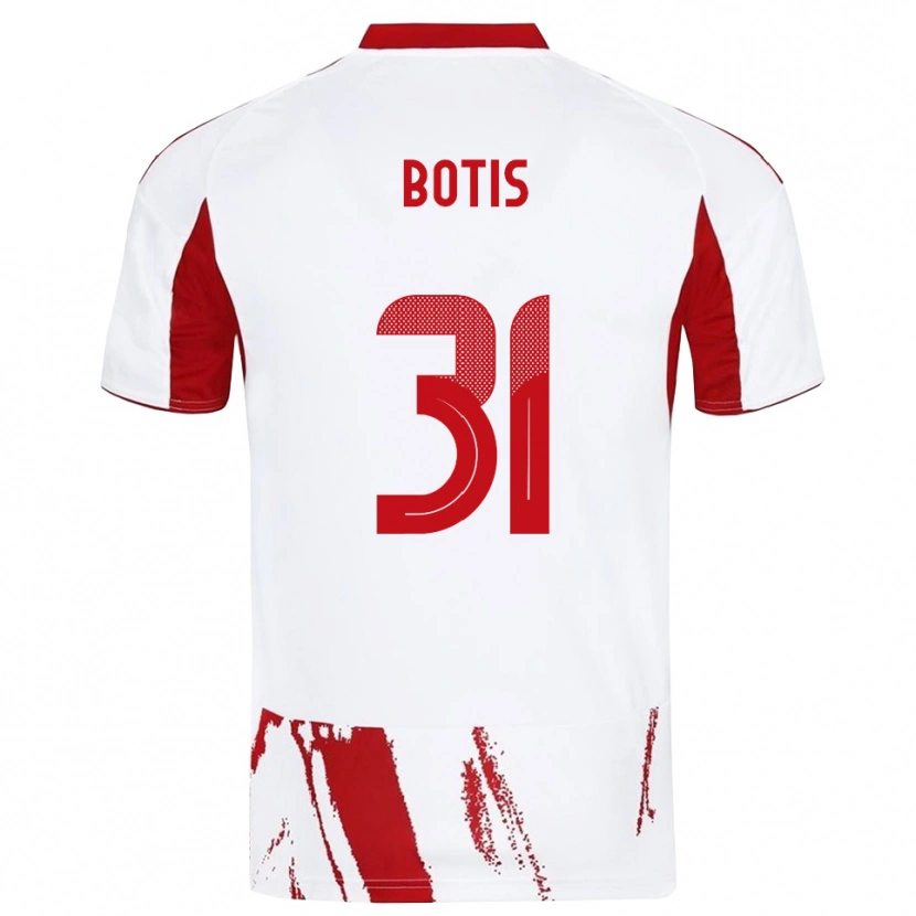Danxen Homem Camisola Nikolaos Botis #31 Branco Vermelho Alternativa 2025/26 Camisa Brasil
