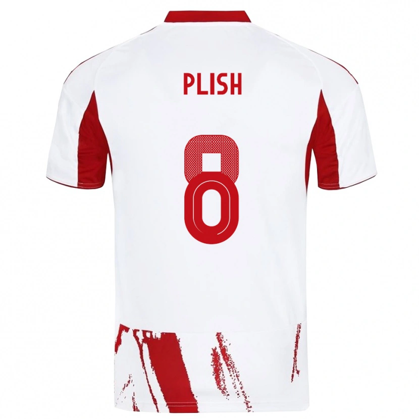 Danxen Homem Camisola Konstantin Plish #8 Branco Vermelho Alternativa 2025/26 Camisa Brasil