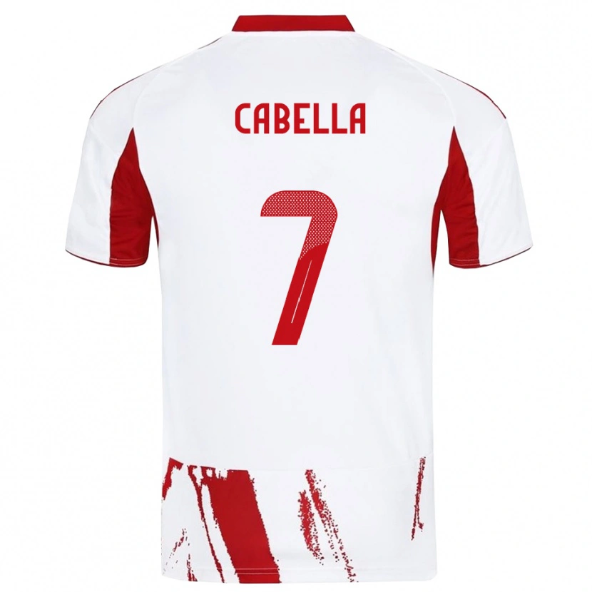 Danxen Homem Camisola Rémy Cabella #7 Branco Vermelho Alternativa 2025/26 Camisa Brasil