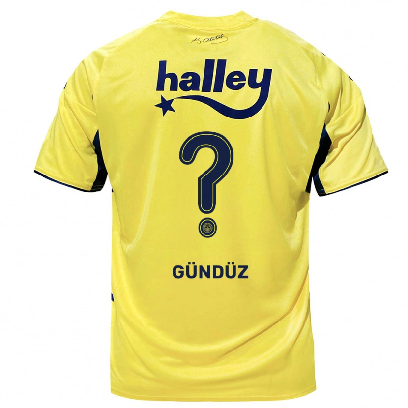 Danxen Homem Camisola Kerem Gündüz #0 Amarelo Marinho Alternativa 2025/26 Camisa Brasil