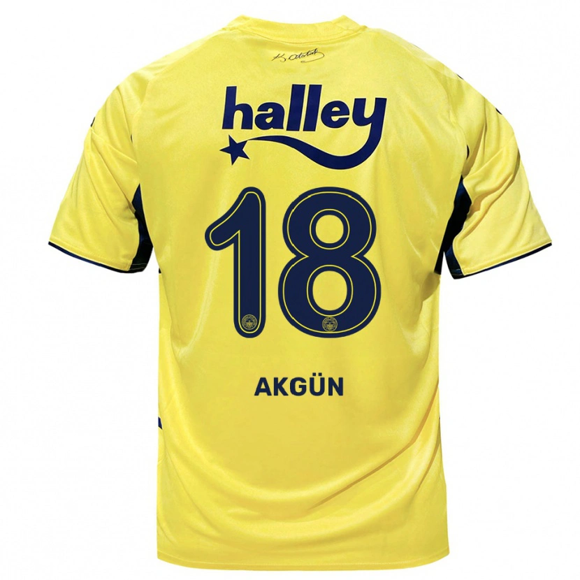 Danxen Homem Camisola Arda Akgün #18 Amarelo Marinho Alternativa 2025/26 Camisa Brasil