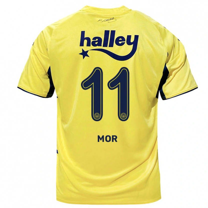 Danxen Homem Camisola Emre Mor #11 Amarelo Marinho Alternativa 2025/26 Camisa Brasil