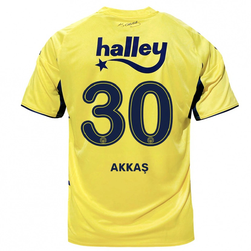 Danxen Homem Camisola Arda Akkaş #30 Amarelo Marinho Alternativa 2025/26 Camisa Brasil